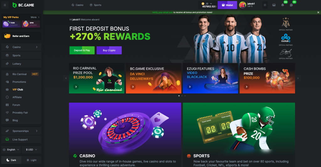 BC.Game Casino Review 1 BC Game Casion Lobby 2024x534 1